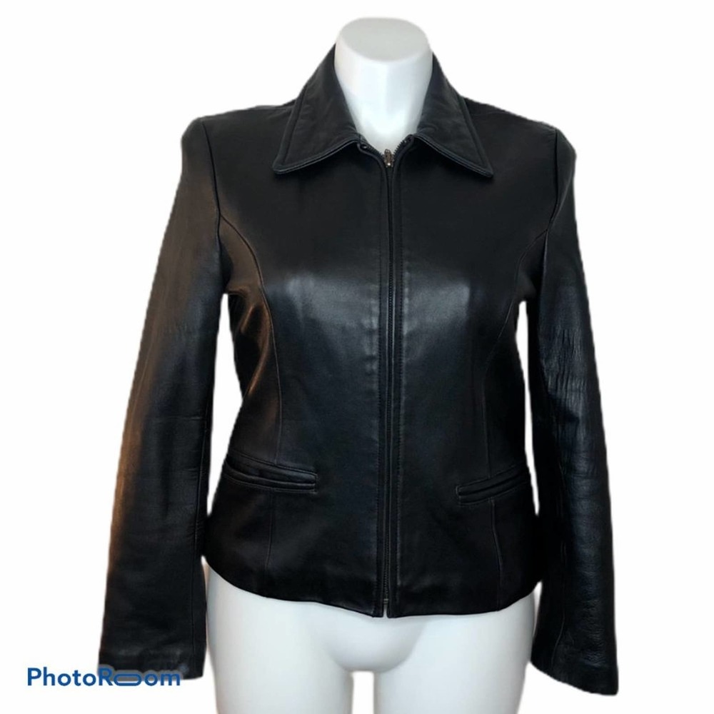 Katiana Couture Leather Jacket Size L - Picture 1 of 7
